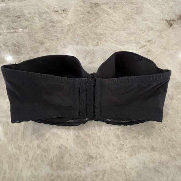 Natori, Pure Luxe Strapless Contour Underwire Bra, 36DD, Black - Picture 5 of 7